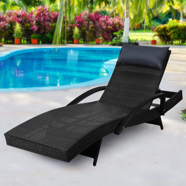 Gardeon Outdoor Sun Lounge Furniture Day Bed Wicker Pillow Sofa Set freeshipping - Awezingly