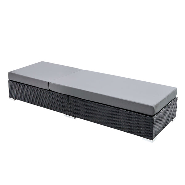 Gardeon Sun Lounge Outdoor Furniture Day Bed Wicker Rattan Garden Sofa freeshipping - Awezingly