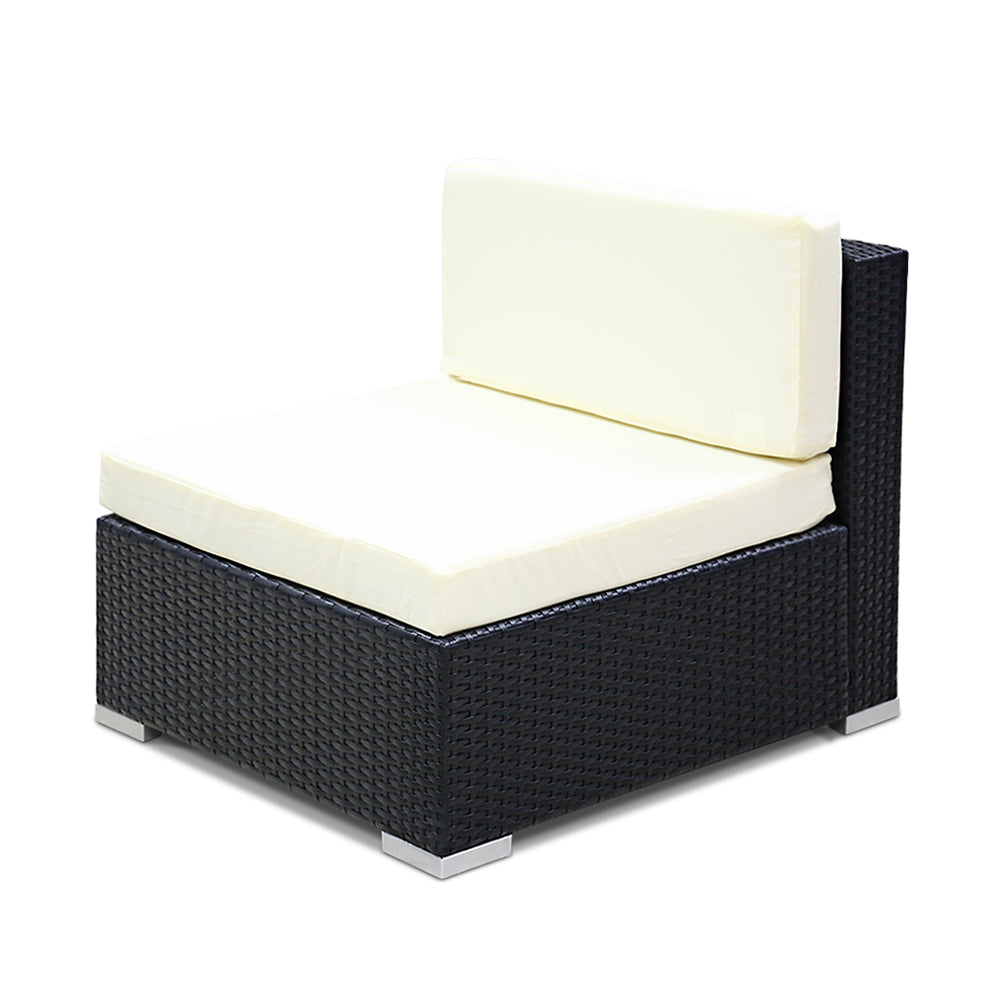 2PC Gardeon Outdoor Furniture Sofa Set Wicker Rattan Garden Lounge Chair Setting freeshipping - Awezingly