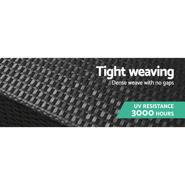 3PC Gardeon Outdoor Furniture Sofa Set Wicker Rattan Garden Lounge Chair Setting freeshipping - Awezingly