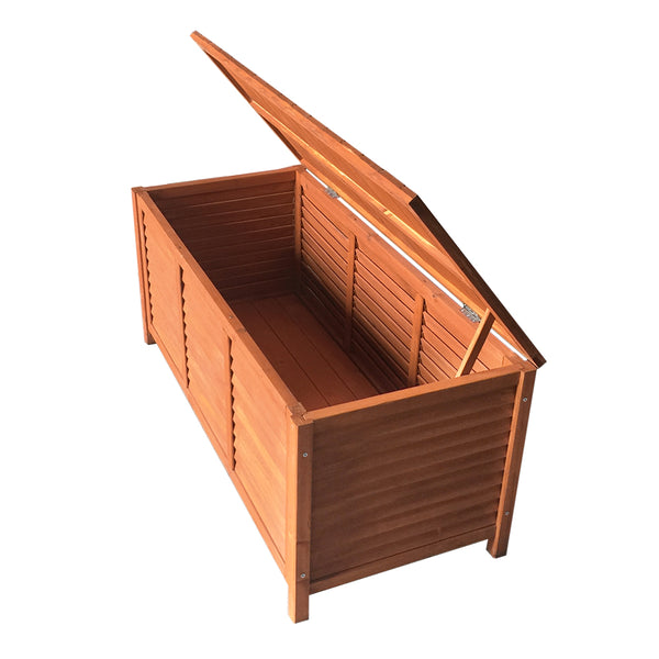Gardeon Outoor Fir Wooden Storage Bench freeshipping - Awezingly