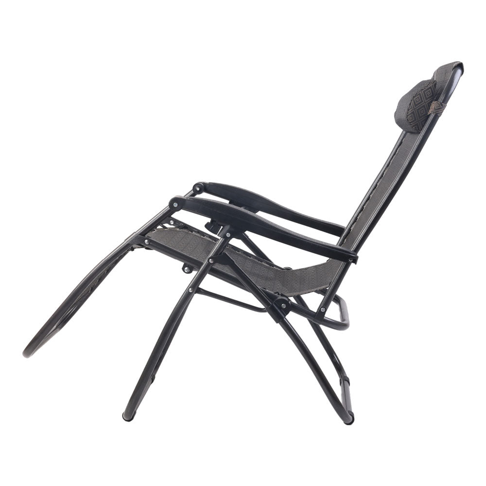 Gardeon Zero Gravity Chair 2PC Reclining Outdoor Sun Lounge Folding Camping Gardeon