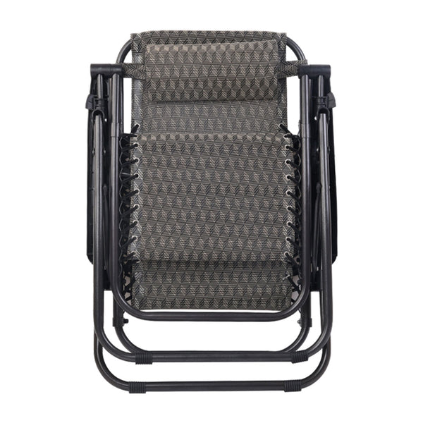 Gardeon Outdoor Portable Recliner - Grey freeshipping - Awezingly