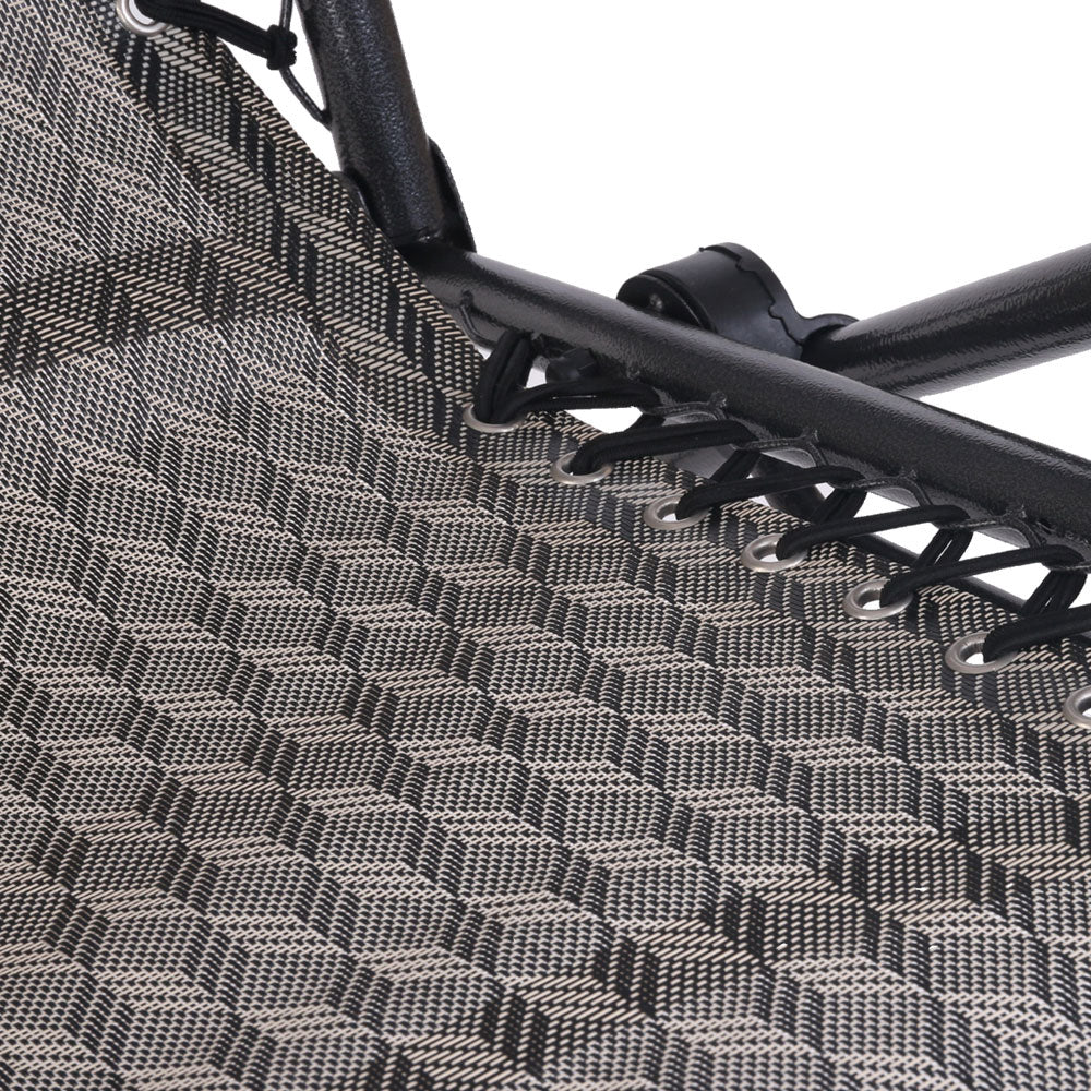 Gardeon Outdoor Portable Recliner - Grey freeshipping - Awezingly