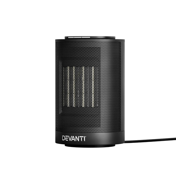 Devanti Electric Fan Heater Portable Ceramic Standing Room Office Heaters 1200W Devanti