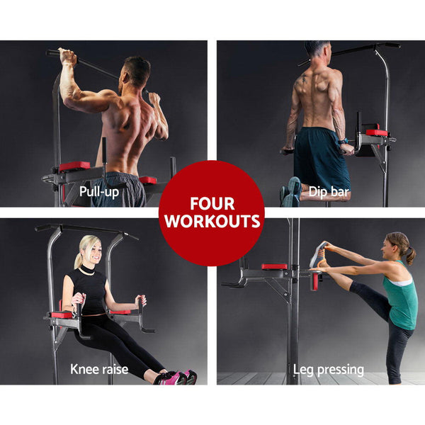 Everfit Power Tower 4-IN-1 Multi-Function Station Fitness Gym Equipment Everfit