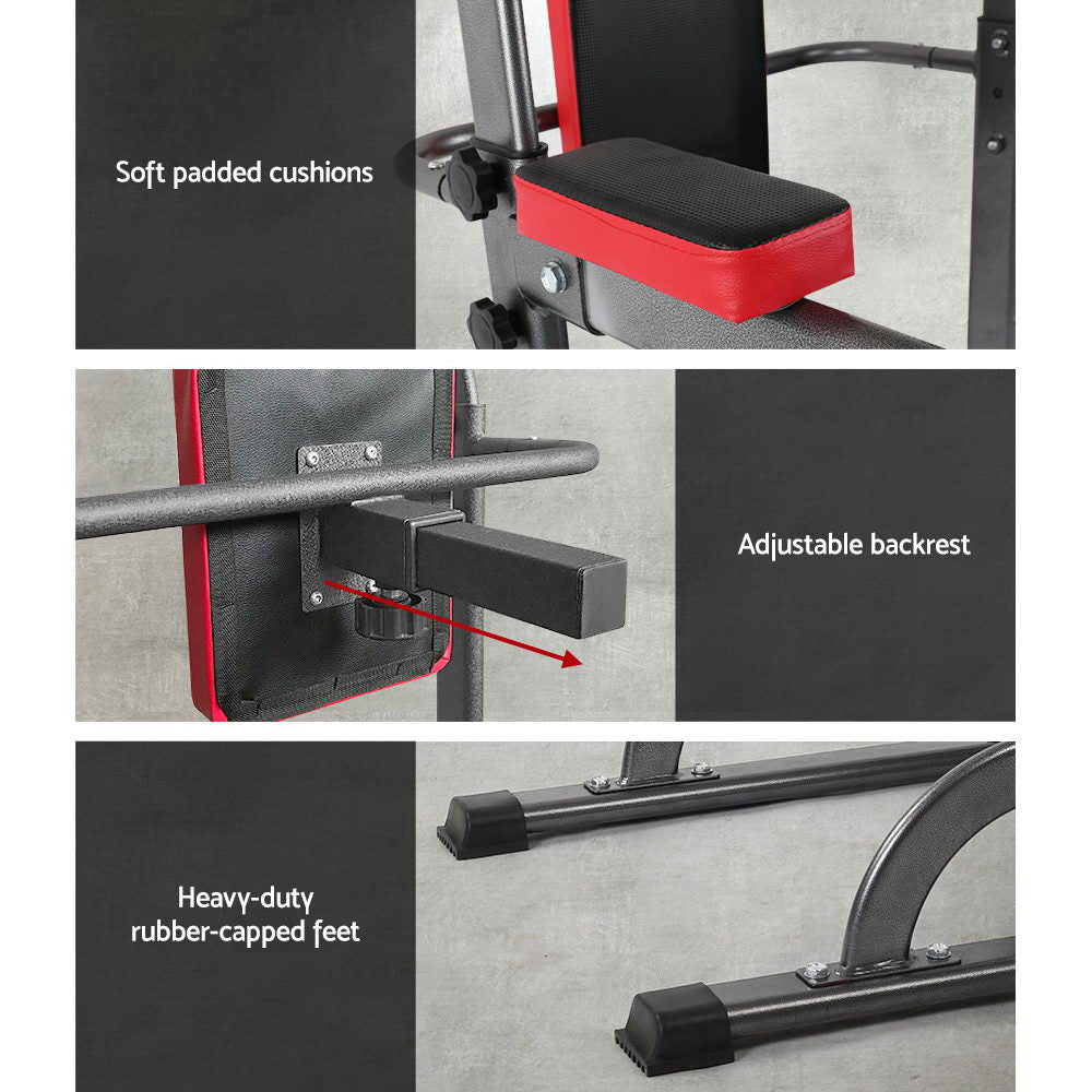 Everfit Power Tower 4-IN-1 Multi-Function Station Fitness Gym Equipment Everfit