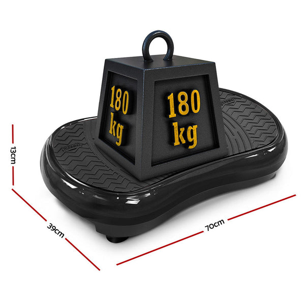 Everfit Vibration Machine Plate Gym Fitness Black Everfit