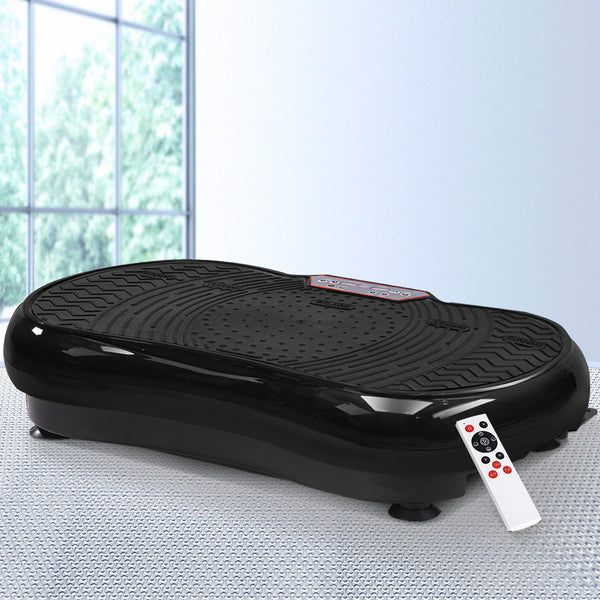 Everfit Vibration Machine Plate Gym Fitness Black Everfit