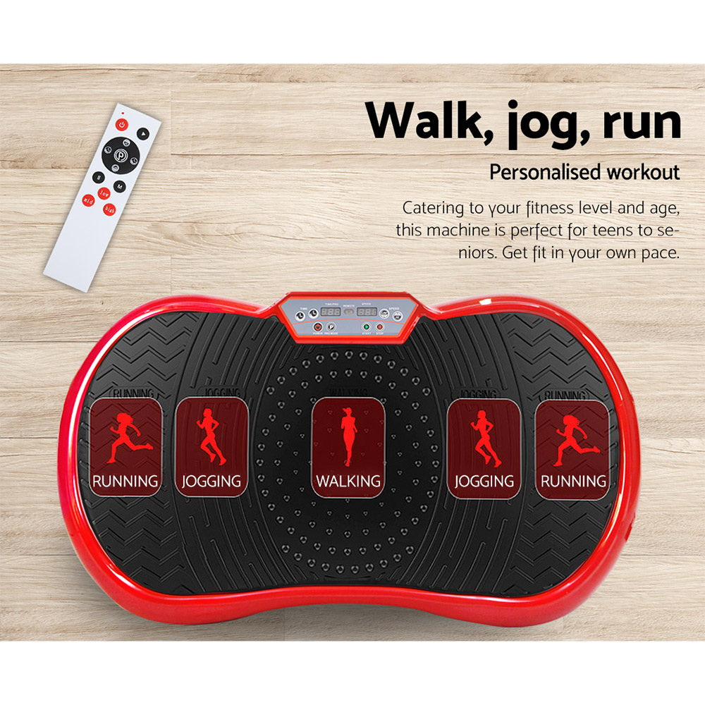 Everfit Vibration Machine Plate - Gym Fitness Red Everfit