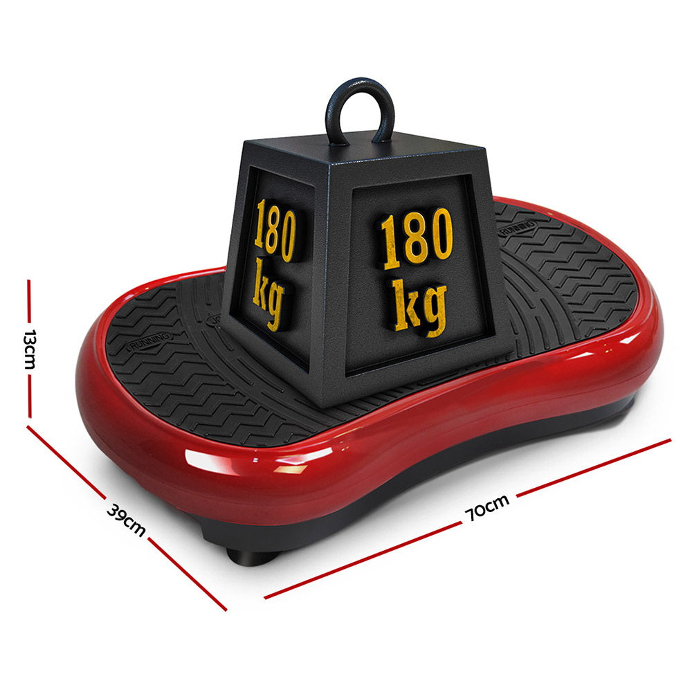 Everfit Vibration Machine Plate Platform Body Shaper Home Gym Fitness Maroon Everfit