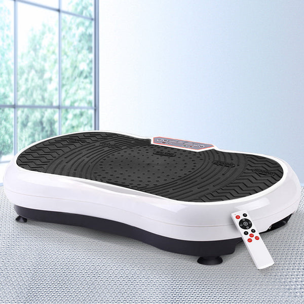 Everfit Vibration Machine Plate Platform Body Shaper Home Gym Fitness White Everfit
