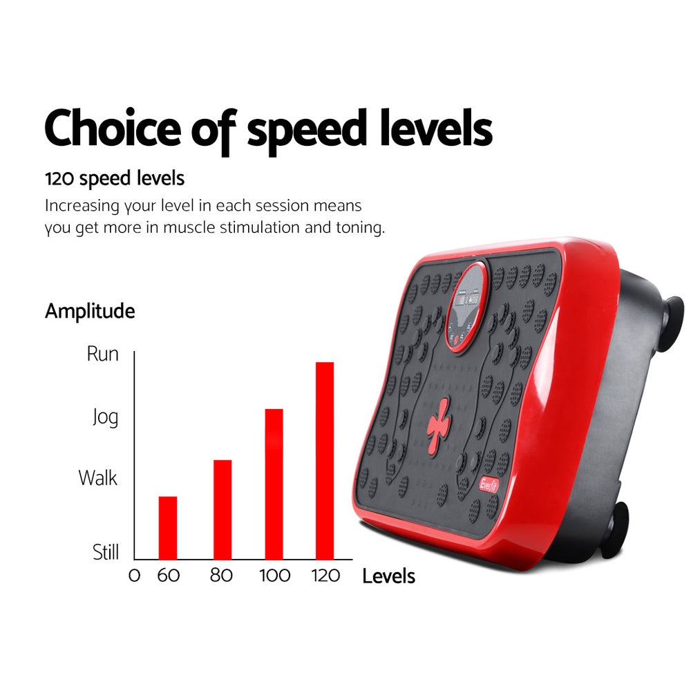 Everfit Vibration Machine Machines Platform Plate Vibrator Exercise Fit Gym Home Everfit