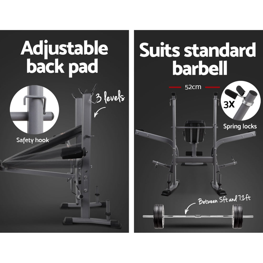 Everfit Weight Bench Adjustable Bench Press 8-In-1 Gym Equipment Everfit