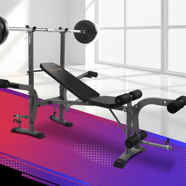 Everfit Weight Bench Adjustable Bench Press 8-In-1 Gym Equipment Everfit