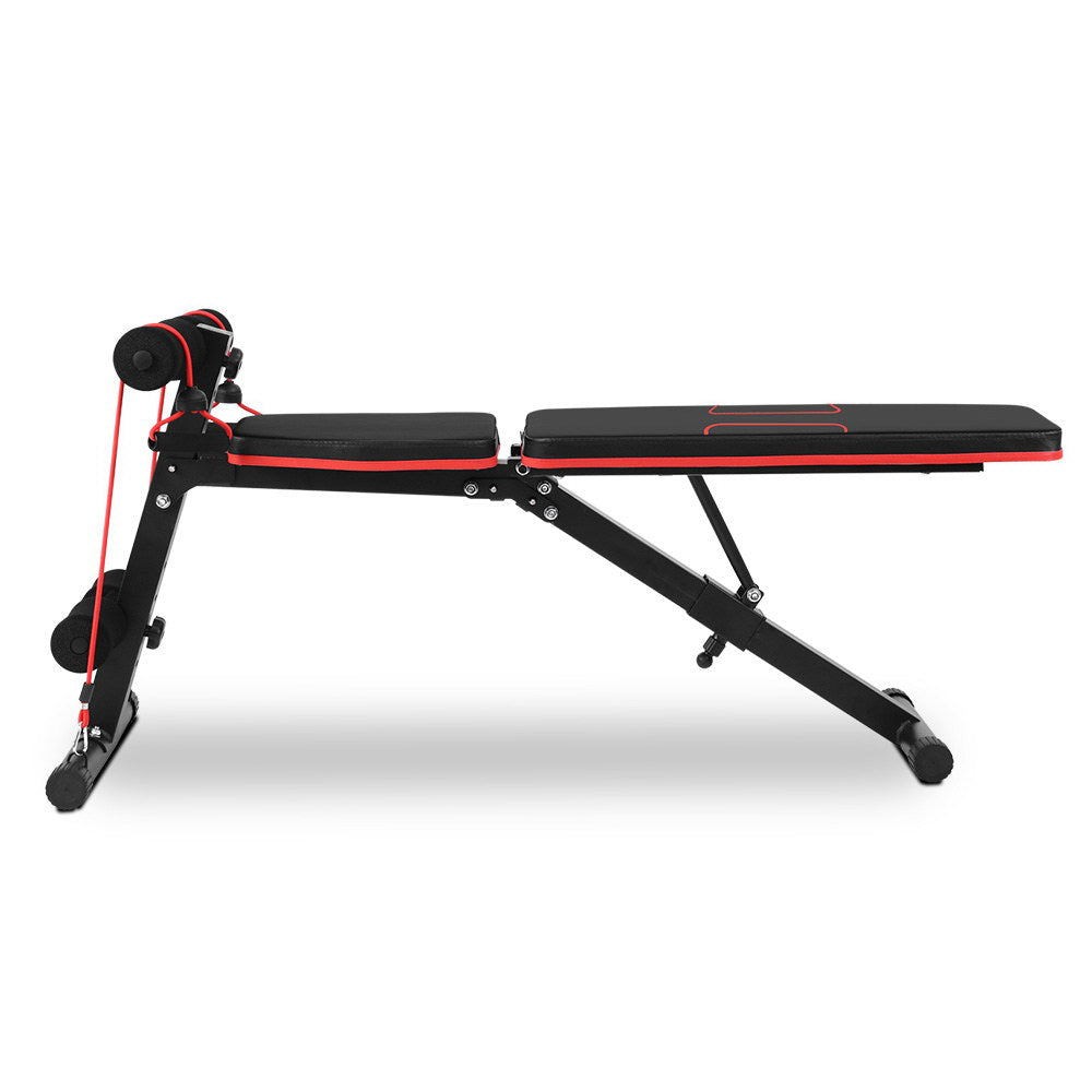 Everfit Adjustable FID Weight Bench Fitness Flat Incline Gym Home Steel Frame Everfit