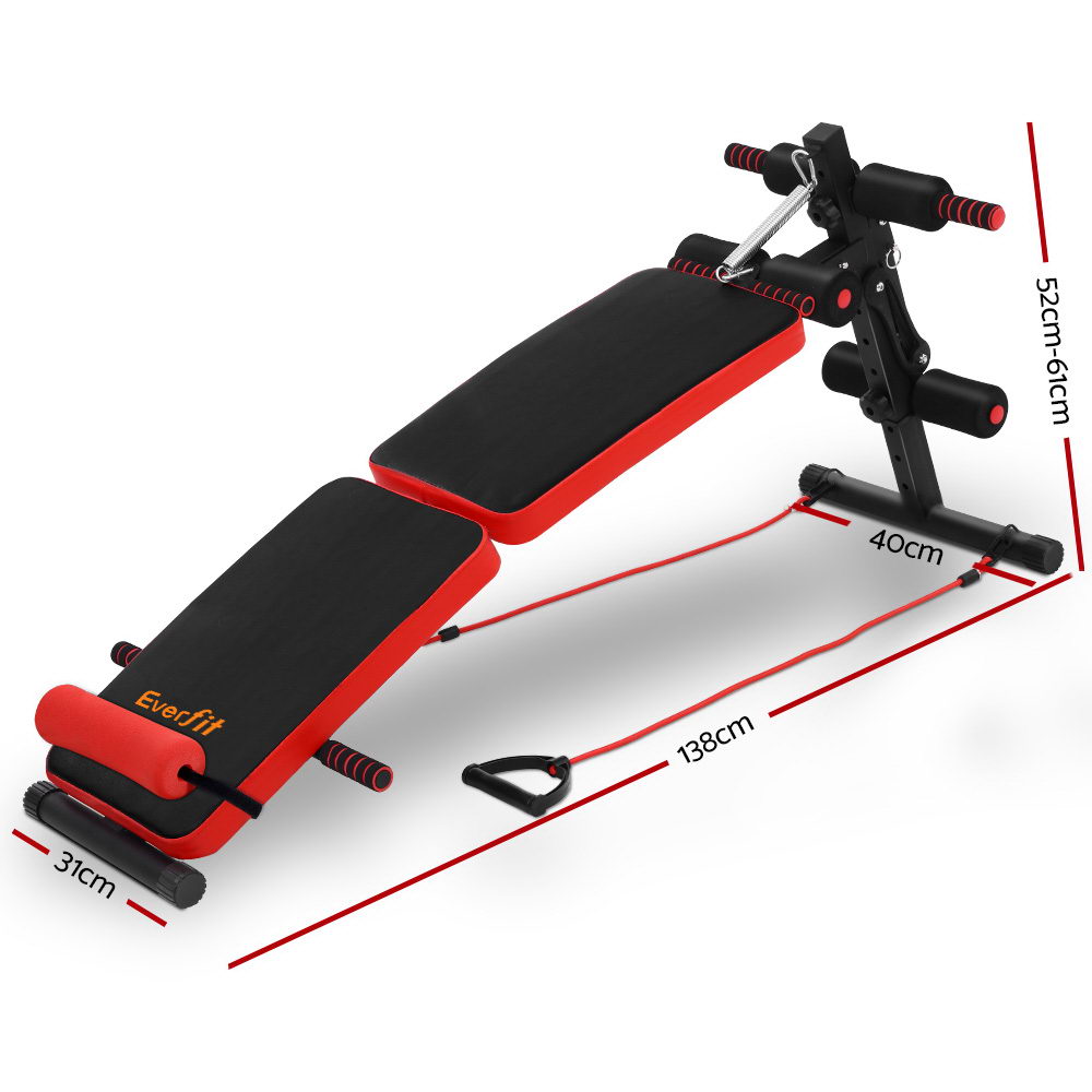 Everfit Adjustable Sit Up Bench Press Decline freeshipping - Awezingly
