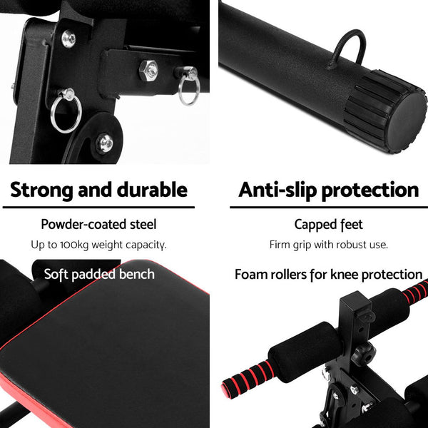 Everfit Adjustable Sit Up Bench Press Decline freeshipping - Awezingly