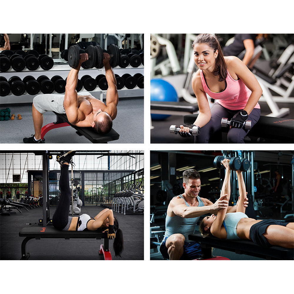 Everfit Fitness Flat Bench Weight Press Gym Home Strength Training Exercise freeshipping - Awezingly