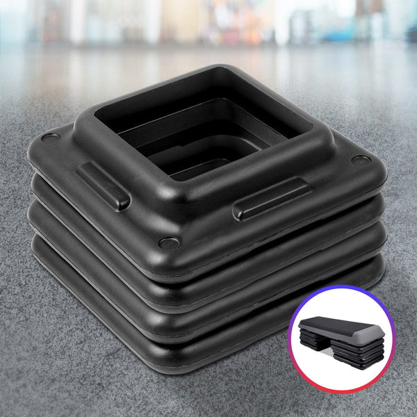 Everfit Set of 4 Aerobic Step Risers Exercise Stepper Workout Gym Fitness Bench Platform Everfit