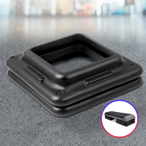 Everfit Set of 2 Aerobic Step Risers Exercise Stepper Block Fitness Gym Workout Bench Everfit
