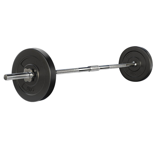 18KG Barbell Weight Set Plates Bar Bench Press Fitness Exercise Home Gym 168cm Does not apply