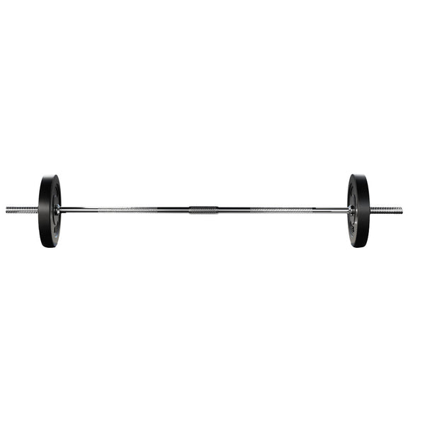 18KG Barbell Weight Set Plates Bar Bench Press Fitness Exercise Home Gym 168cm Does not apply