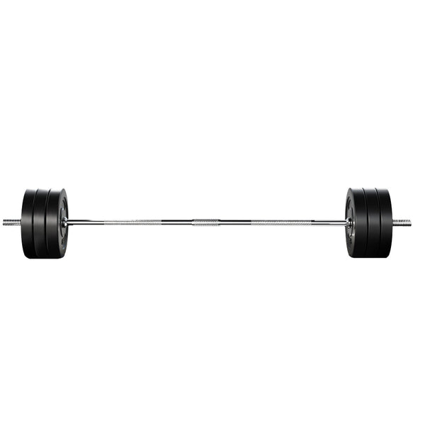 Everfit 68kg Barbell Set Weight Plates Bar Lifting Bench 168cm Everfit