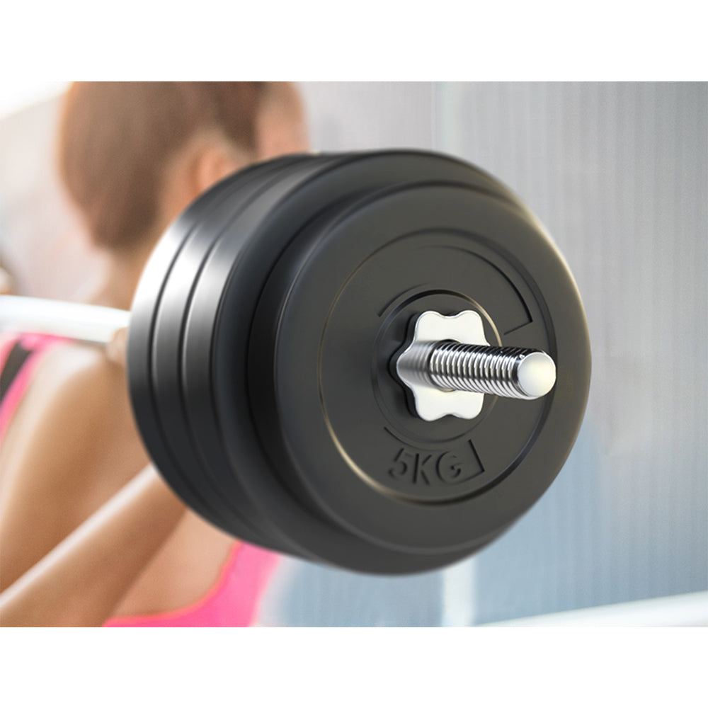 78KG Barbell Weight Set Plates Bar Bench Press Fitness Exercise Home Gym 168cm Does not apply