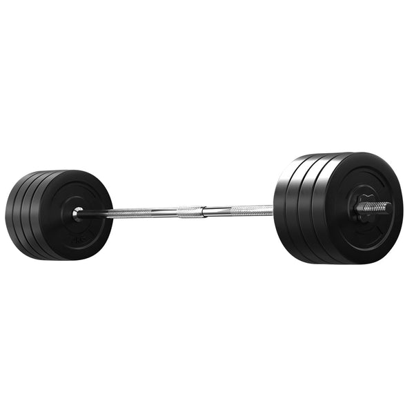 88KG Barbell Weight Set Plates Bar Bench Press Fitness Exercise Home Gym 168cm Does not apply