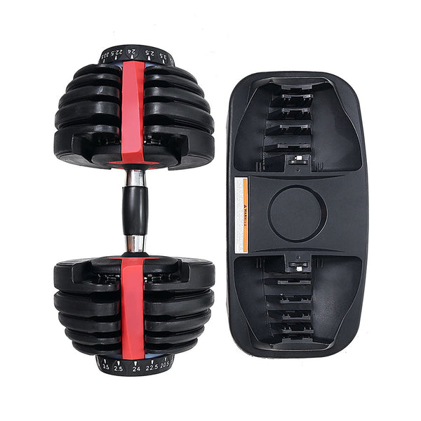 2Pcs 24kg Adjustable Dumbbell Weight Dumbbells Plates Home Gym Fitness Exercise Does not apply