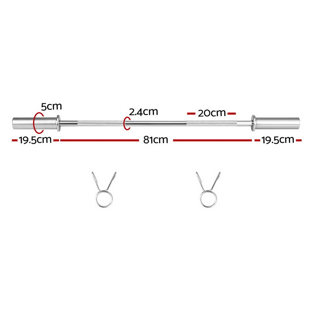 Everfit Barbell Bar Weights Lifting Dumbbells Olympic Training Bar Gym Fitness Everfit
