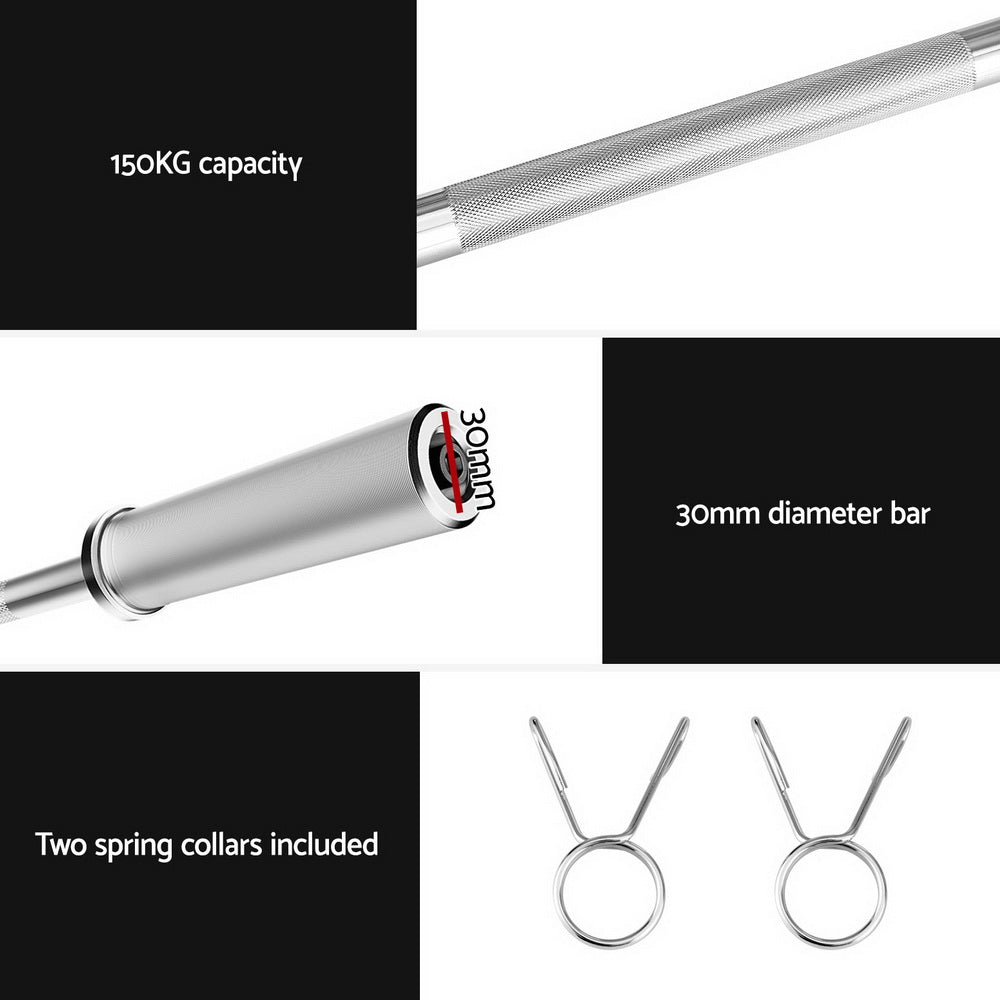 Everfit Barbell Bar Weights Lifting Dumbbells Olympic Training Bar Gym Fitness Everfit