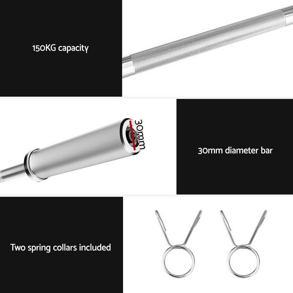 Everfit Barbell Bar Weights Lifting Dumbbells Olympic Training Bar Gym Fitness Everfit