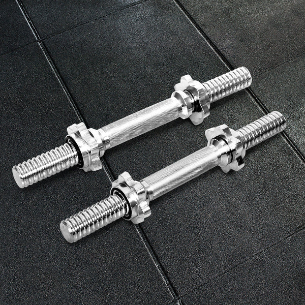45cm Dumbbell Bar Solid Steel Pair Gym Home Exercise Fitness 150KG Capacity Does not apply