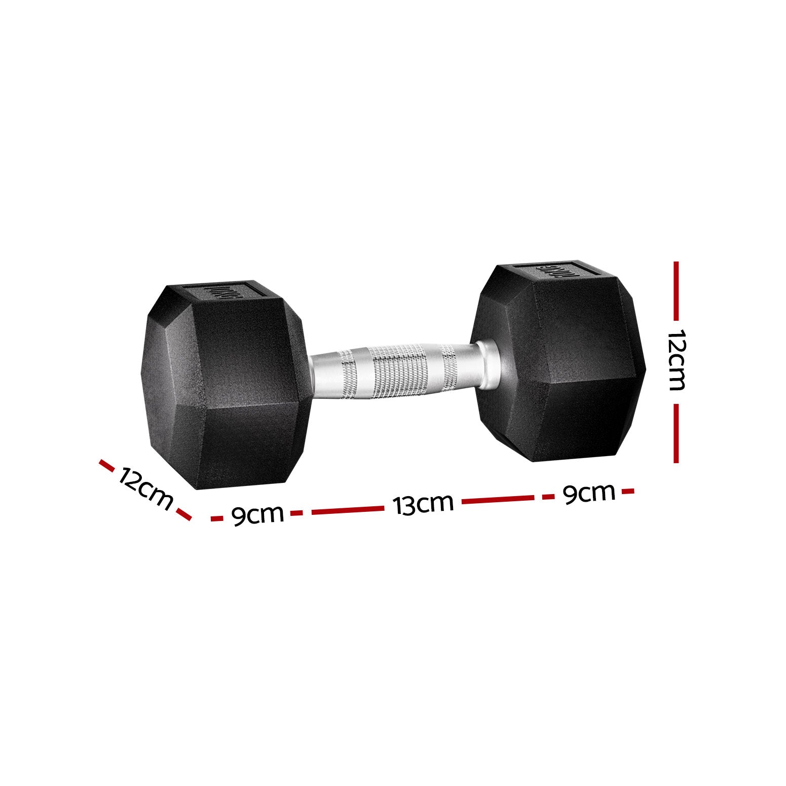 Everfit 20kg Dumbbells Set Dumbbells Weights Lifting Bench Gym Workout 2x10kg Everfit