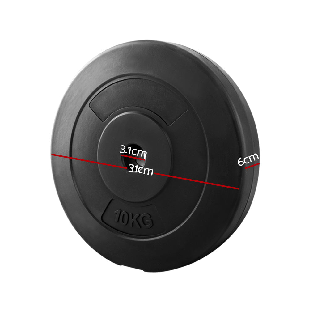 10KG Barbell Weight Plates Standard Home Gym Press Fitness Exercise 2pcs Does not apply