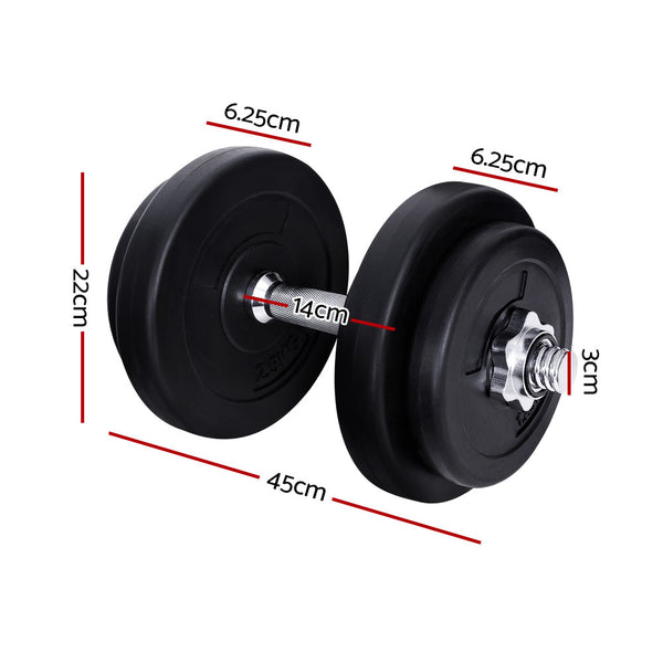 20KG Dumbbells Dumbbell Set Weight Training Plates Home Gym Fitness Exercise Does not apply