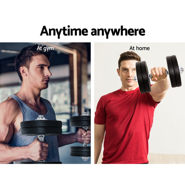 25kg Dumbbells Dumbbell Set Weight Plates Home Gym Fitness Exercise Does not apply