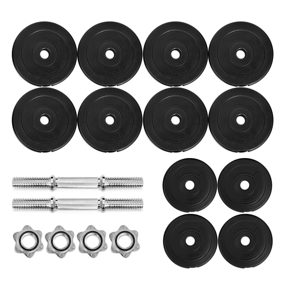 30kg Dumbbells Dumbbell Set Weight Plates Home Gym Fitness Exercise Does not apply