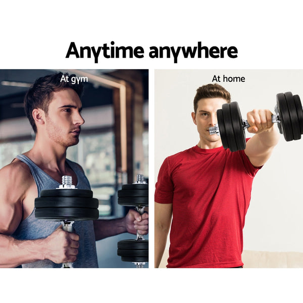 30kg Dumbbells Dumbbell Set Weight Plates Home Gym Fitness Exercise Does not apply