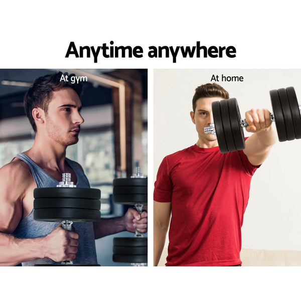 35kg Dumbbells Dumbbell Set Weight Plates Home Gym Fitness Exercise Does not apply