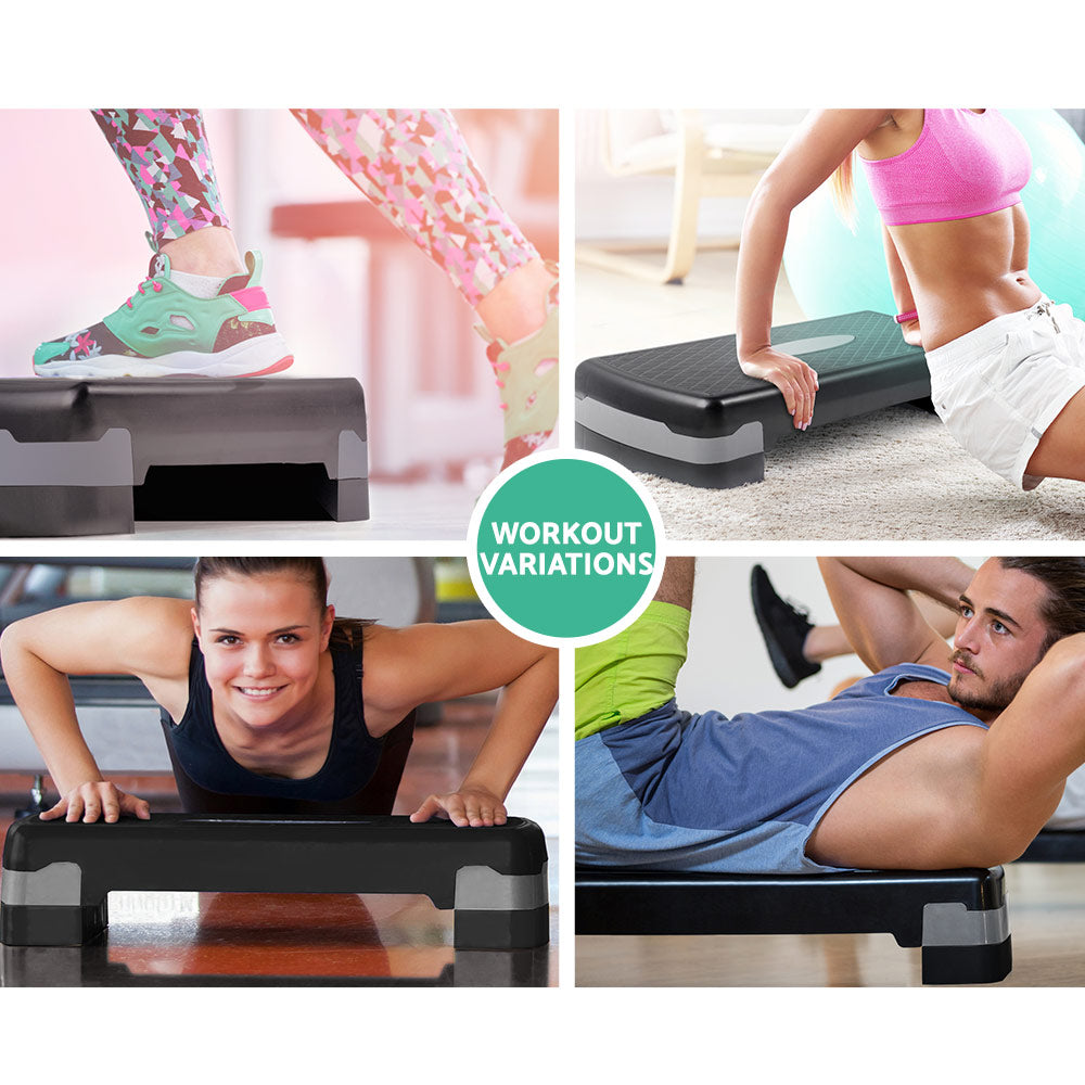 Aerobic Step Exercise Stepper Steps Fitness Block Bench Riser Home Gym Does not apply