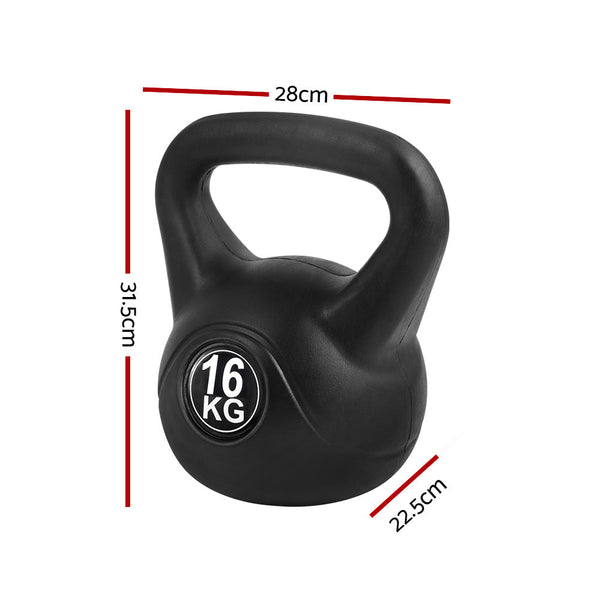 16KG Kettlebell Kettle Bell Weight Kit Fitness Exercise Strength Training Does not apply