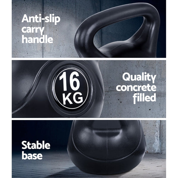 16KG Kettlebell Kettle Bell Weight Kit Fitness Exercise Strength Training Does not apply