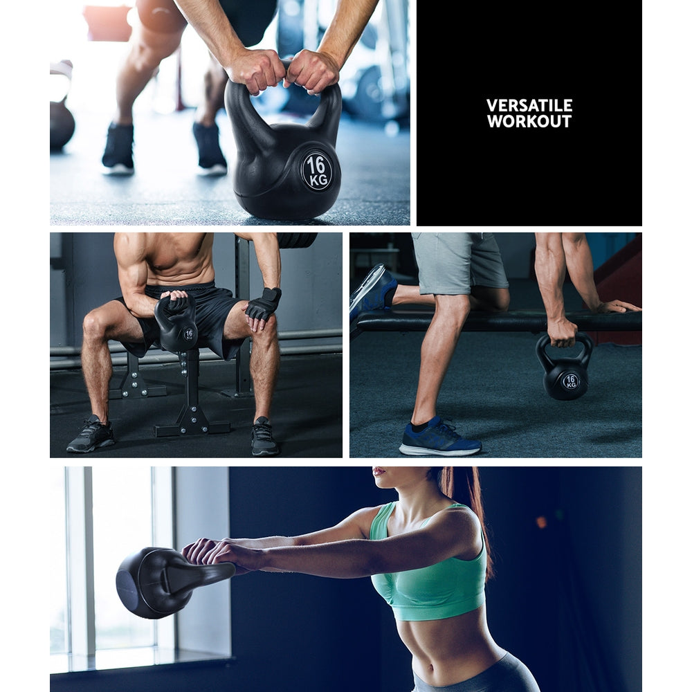 16KG Kettlebell Kettle Bell Weight Kit Fitness Exercise Strength Training Does not apply