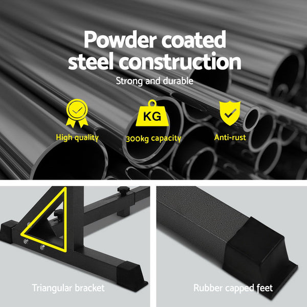 Everfit Squat Rack Pair Fitness Weight Lifting Gym Exercise Barbell Stand Everfit