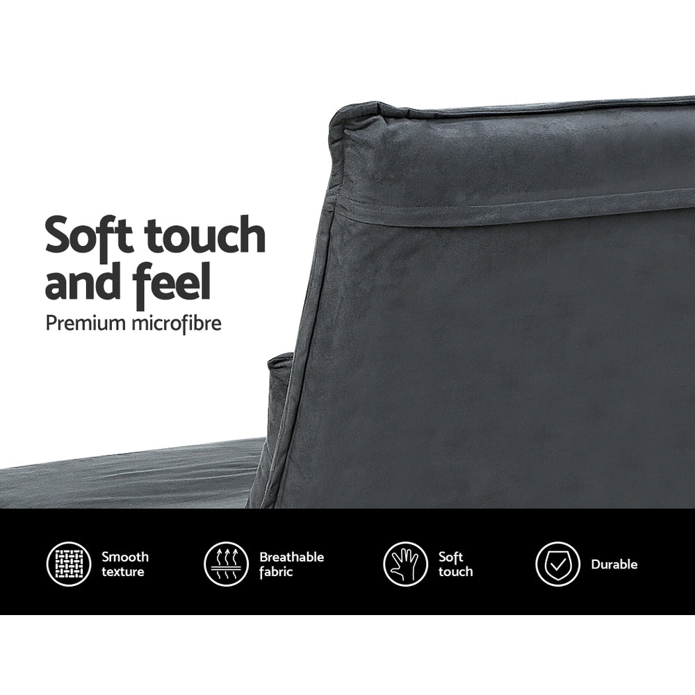 Artiss Floor Sofa Bed Lounge Couch Recliner Chair Folding Foam Camping Bed Artiss