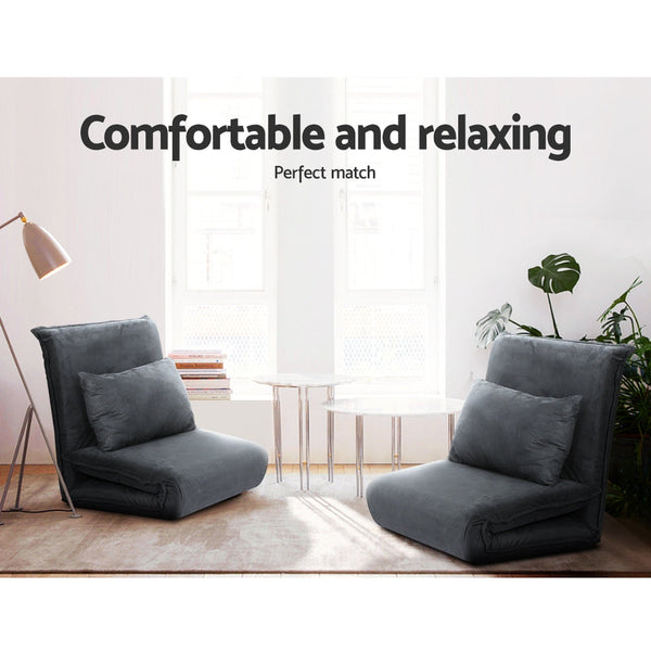 Artiss Floor Sofa Bed Lounge Couch Recliner Chair Folding Foam Camping Bed Artiss