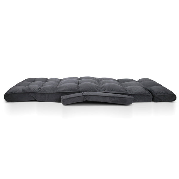 Artiss Adjustable Lounger with Arms - Charcoal Artiss